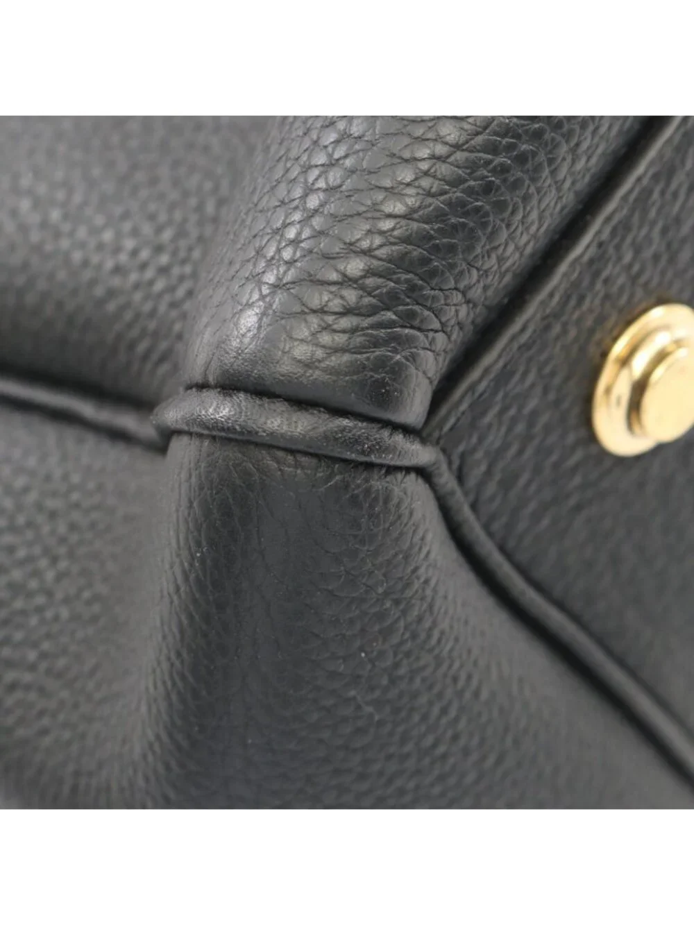 Louis Vuitton Tote Mila MM 2-Way Noir Leather